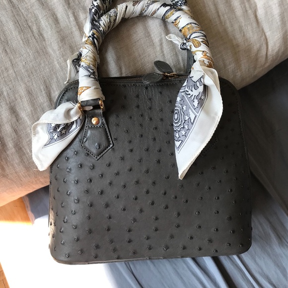 Ostrich leather bag - Picture 5 of 8